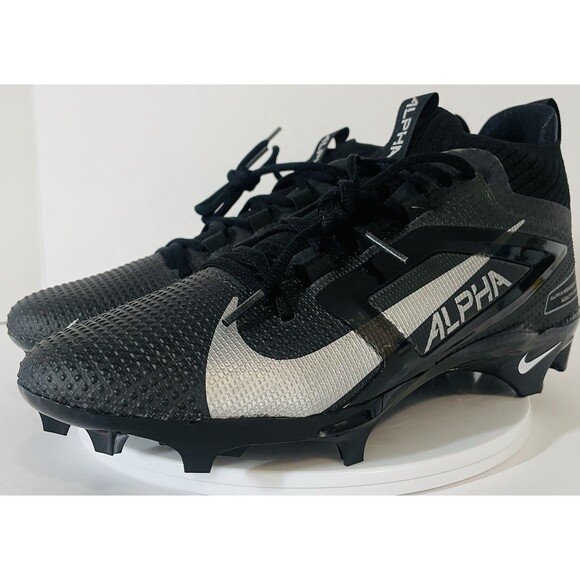 Nike Alpha Menace 4 Elite Men's 9 Football Cleats FD7036-002 Black